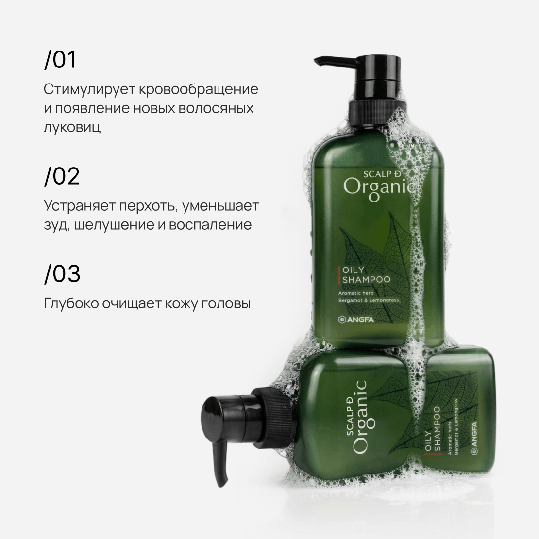 SCALP-D ORGANIC Oily Shampoo